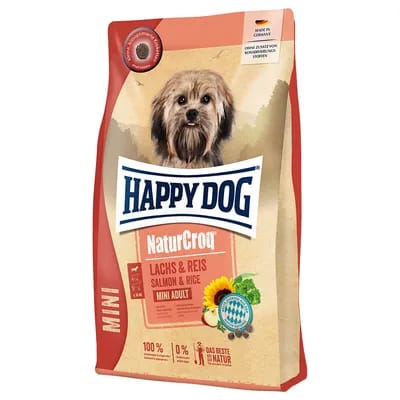 Happy Dog NaturCroq Mini Adult saumon, riz pour chien - 4 kg