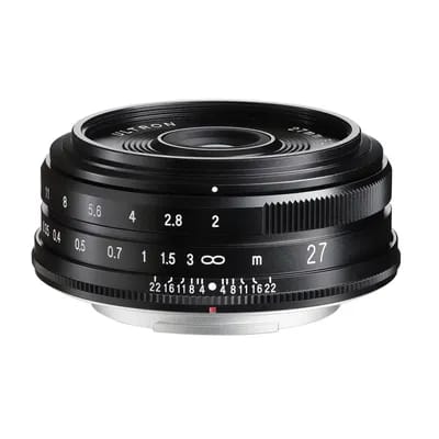 Voigtlander Ultron 2.0/27mm, objectif noir à monture X