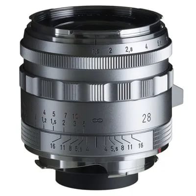 Voigtlander Nokton 1,5/28 mm Type II VM asphérique, argenté