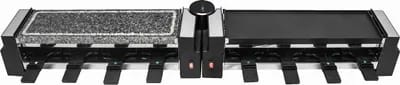 Raclette gril avec pierre chaude 8 personnes Clatronic RG 3678 Noir