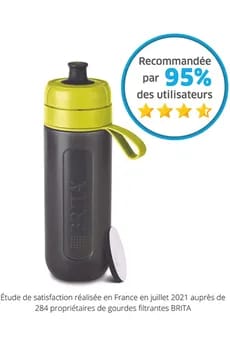 Bouteille et carafe filtrante Brita Gourde filtrante active verte - 1 filtre MicroDisc inclus