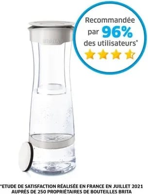 Bouteille BRITA FILL&SERVE MIND gris pastel