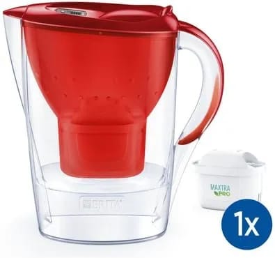 Carafe filtrante BRITA marella rouge