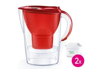 Bouteille et carafe filtrante Brita Marella rouge 2 mois (inclus 2 cartouches filtrantes MAXTRA PRO All-in-1)