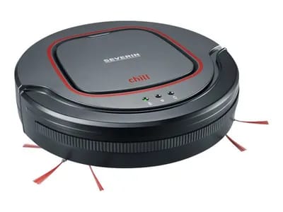 SEVERIN chill RB 7025 - Aspirateur - robot - sans sac - gris platine/rouge grenat/noir