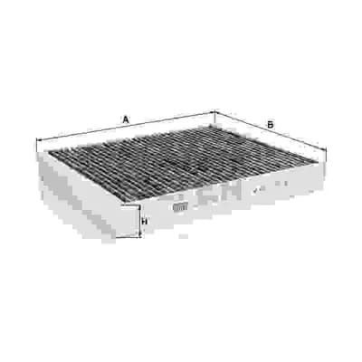 Filtre D'habitacle À Charbon Actif Mann-filter Cuk24003