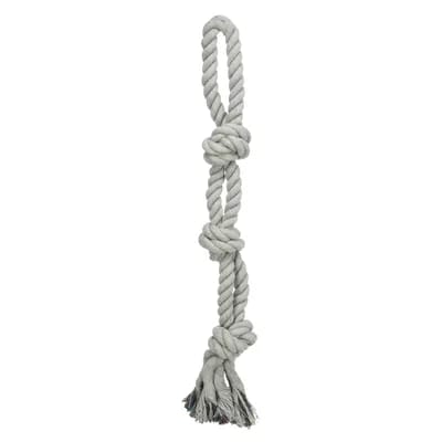 Corde double multicolore pour chien Trixie - Corde & anneau pour Chien