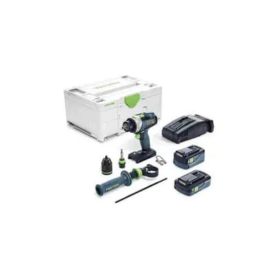Perceuse-visseuse quadrive tpc 18/4 5,2/4,0 i-plus 2 18 v batterie 13 mm moteur sans charbon 2 kg 5.2 ah 3600 trs/min 1 coffret(s) 75 n/m perceuse-vis
