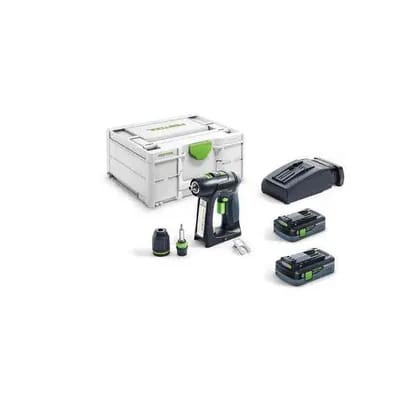 Perceuse visseuse c 18 hpc 4,0 i plus 18v 4ah 2 batterie 13 mm moteur sans charbon 1.6 kg 4 ah 1500 trs/min 45 n/m 1 coffret(s) perceuse visseuse c 18