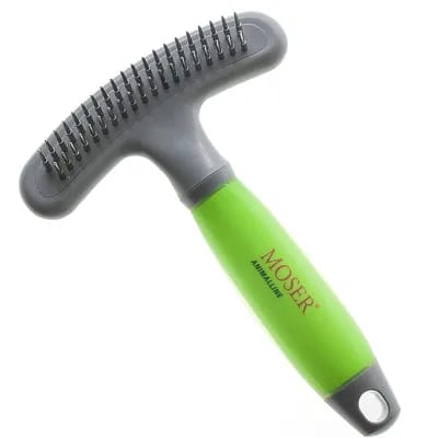 Étrille sous-poil Moser pour chien L18xl12xH3,5cm - Brosse et carde classiques pour Chien