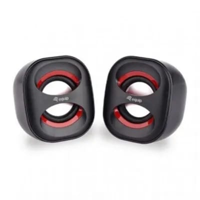 Altavoces Equip Life 2.0 Mini 6w Rms Negro Y Rojo