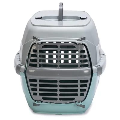 Cage de transport Karlie Eco Tourist, aqua - L 56 x l 36 x H 36 cm