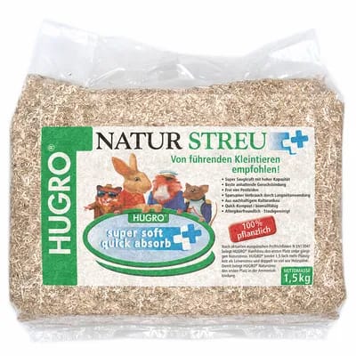 Hugro Naturstreu 1,5kg für Nager