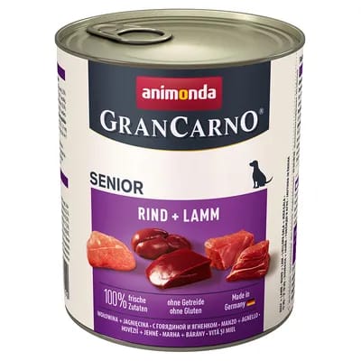 12x800g Original Senior bœuf, agneau Animonda GranCarno - Pâtée pour chien