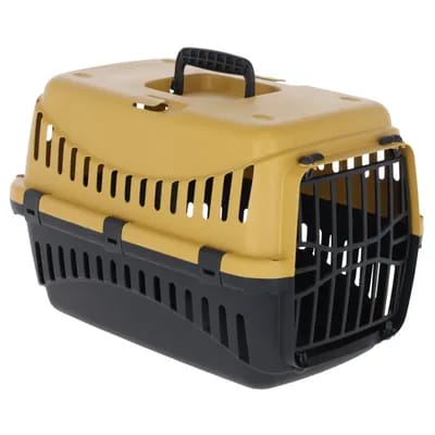 Kerbl Pet Boîte de transport Expedion 45x30x30cm jaune / gris foncé chat