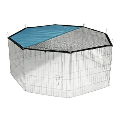 Enclos Kerbl Pet, octogonal - 8 éléments de L 57 x H 56 cm