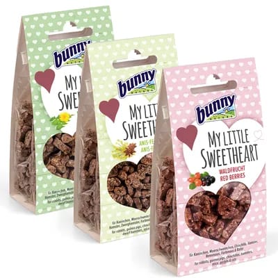 2x3 sachets de friandises (2x90g) Bunny My Little Sweetheart, pour rongeurs