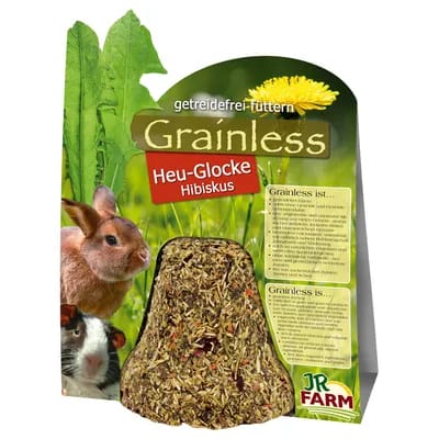 JR Grainless Cloche de foin, hibiscus pour rongeur 2 friandises