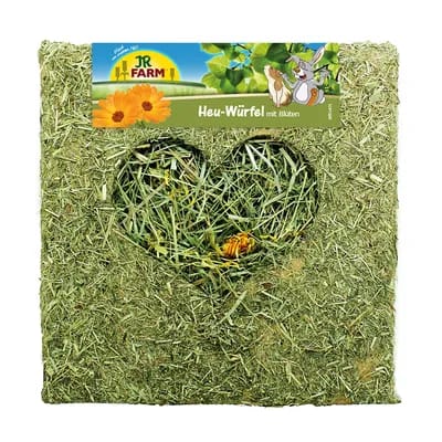 2x450g JR Farm Cube de foin avec fleurs pour rongeur et lapin (grand)