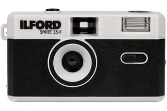 Appareil photo Argentique Ilford. Compact 24x36 Sprite II Silver/noir - Réutilisable