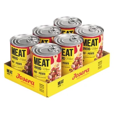 6x400g Josera Meatlovers Menu bœuf, pommes de terre - Pâtée pour chien