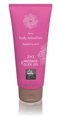 Gel de massage et glisse 2 en 1 - Framboise