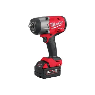 Boulonneuse à chocs m18 fhiw2f12-502x 18v 5ah carré 2 18 v 1/2 " 5 ah batterie 3.4 kg moteur sans charbon 2000 trs/min 2400 cp/min 1 coffret(s) 1491 n