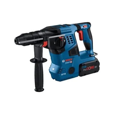 Perforateur sds-plus gbh 18v-28 cf 18v 8ah sds + 8 et ≤ 16 m/s² 28 mm 2 18 v batterie 3.4 kg moteur sans charbon 8 ah 1 pièce(s) 3.3 j 4220 cp/min per
