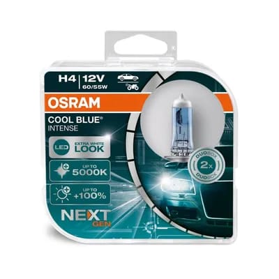 2 Ampoules Osram H4 Cool Blue® Intense Nextgeneration 12v