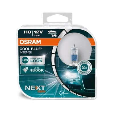2 Ampoules Osram Cool Blue Intense Nextgeneration H8 12v 35w