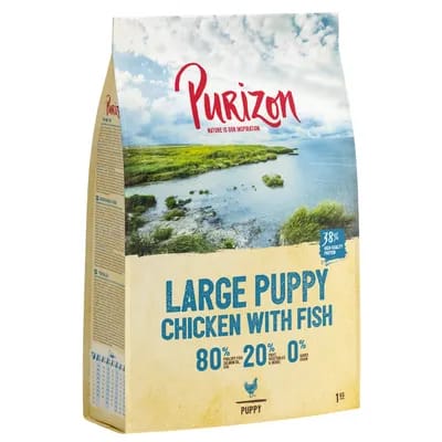 Purizon Puppy Large poulet, poisson - sans céréales pour chiot - 4 kg
