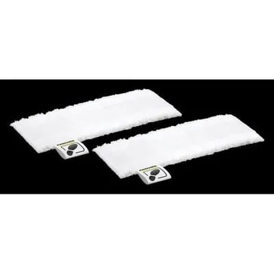 KARCHER - Kit 2 serpillieres universelles microfibress pour buse sol - Compatible EasyFix (SC 1. SC 2. SC 3. SC 4. SC5)
