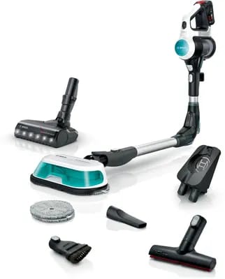 Aspirateur laveur rechargeable 2-en-1 Bosch Unlimited 7 ProHygienic BCS71HYG1 Aqua Blanc
