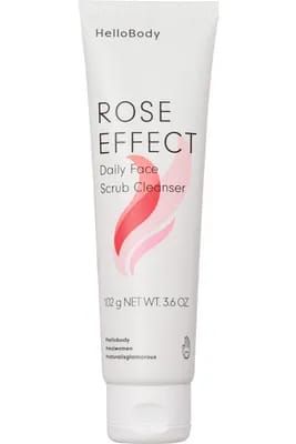 Exfoliant visage doux Rose Effect pour tous types de peaux                                - HelloBody