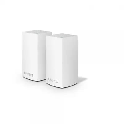 Linksys VELOP Solution Wi-Fi Multiroom VLP0102 - Système Wi-Fi (2 routeurs) - maillage - 1GbE - Wi-Fi 5 - Bluetooth - Bi-bande