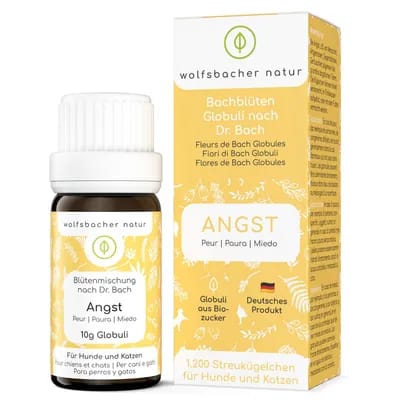 10g Wolfsbacher Nature Fleurs de Bach Peur Complément alimentaire pour chien et chat
