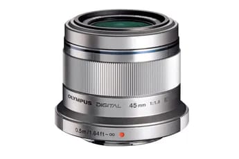 Objectif à Focale fixe Olympus M.ZUIKO Digital 45mm f/1,8 Silver