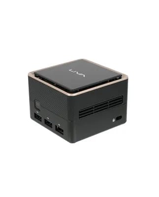 ECS LIVA Q3 PLUS Mini PC AMD Ryzen Embedded V1000 8 Go 128 Go Windows 10 Pro Noir