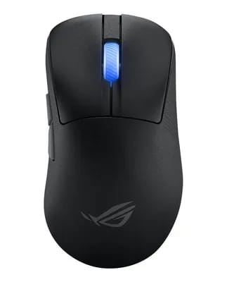 ASUS ROG Keris II Ace Wireless AimPoint Black souris Jouer Droitier RF Wireless + Bluetooth + USB Type-A Optique 42000 DPI
