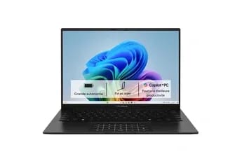 Zenbook 14 UM3406KA-QD016W 14" Copilot+ AMD Ryzen AI 5 16 Go RAM 512 Go SSD Noir jade