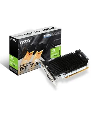 MSI GT 710 2GD3H LP carte graphique NVIDIA GeForce GT 730 2 Go GDDR3
