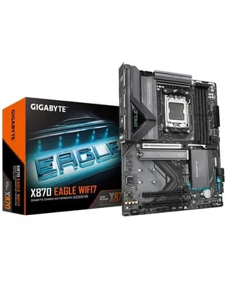 GIGABYTE Carte Mère X870 EAGLE WIFI7 - Prend en charge les processeurs AMD Ryzen 9000, VRM à 14+2+2 phases, jusqu'à 8000MHz DDR5