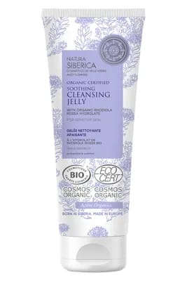 Gelée nettoyante et démaquillante Bio apaisante à la Rhodiola Rosea                                - Natura Siberica