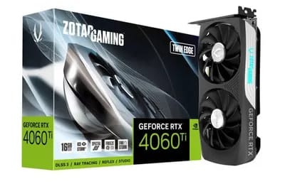 ZOTAC Gaming GeForce RTX 4060 Ti 16GB Twin Edge