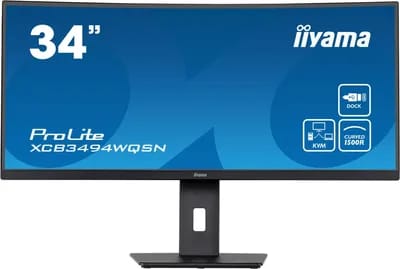 Iiyama 34" CURVE/120Hz/UWQHD/0.4ms/VA/Dock USB-C/HDMI/DP