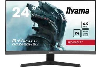 GC2480HSU-B1 23,6'' G-Master Red Eagle, dalle VA Curved 1500R, 1920x1080a180Hz, 0.5ms, 300cd/m², 3000:1, Haut-parleurs, HDMI, DP, USB, Black Tuner