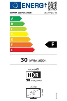 Ecran Gaming 31,5'' G-Master GOLD PHOENIX, IPS, 16:9, 2560x1440a240Hz, FreeSync PREMIUM, reglable en hauteur, 400cd, Haut-parleurs, DP/HDMI 2.1/USB HUB (3.0), 1ms, Black Tuner (Pc 2K240Hz & Consoles next gen 2K120)