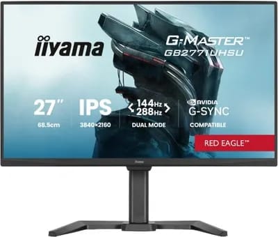 Iiyama 27" 4K/144Hz ou FHD/288Hz/IPS/0.8ms/G-Sync
