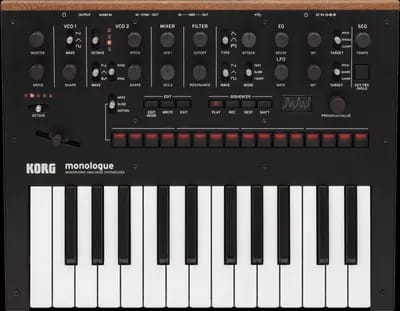 Korg Monologue - Synthétiseur Analogique - 25 Touches - Noir