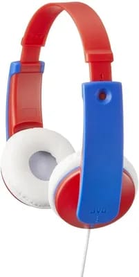 Casque Audio Enfant Jvc - Tinyphones Ha-kd7 - Rouge Et Bleu